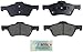 BOSCH BE1047 Blue Ceramic Disc Brake Pad Set - Compatible With Select Ford Escape; Mazda Tribute; Mercury Mariner; FRONT