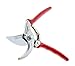 BERGER Tools Bypass #1740 Pruning Shear with Angled Cutting Head for Smaller Hands, Red