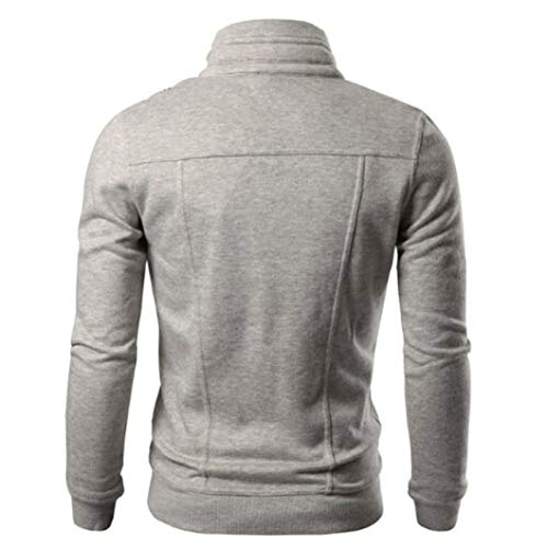 Clearance!Fashion Menâ€˜s Slim Pure Standing Collar Designed Lapel Cardigan Coat Jacket