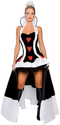Enchanting Queen of Hearts Costume - Medium/Large - Dress Size 6-10