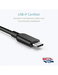Anker Powerline II Cable USB-C a USB 3.1 Gen2 (3ft), USB-IF Certificado para Samsung Galaxy Note 8, S8, S8 +, S9, MacBook, Sony XZ, LG V20, G5, G6, HTC 10, Xiaomi 5 y más