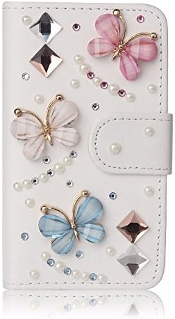 Dkiekieie™ Bling Crystal Diamonds Bow PU leather flip slots wallet cover case skin For Smart Mobile Phones(Alcatel Idol 4 Nitro 49 6055)