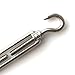 HEVERP M6 Stainless Steel Hook and Eye Turnbuckle, O to C Shade Turnbuckles, Shade Sail Hardware, Heavy Duty Wire Rope Tension, Antirust