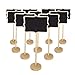 KIWISUNNY Irregular Mini Blackboard Chalkboard Wooden Message Board Holder with stand for Party wedding table Number/place card setting decoration,set of 10