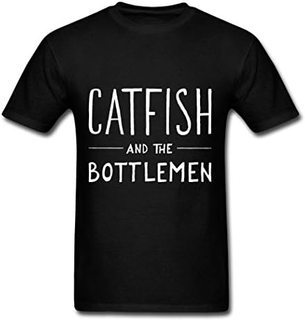 WBG DIY Mens Catfish and the Bottlemen popular logo T-Shirt Black M
