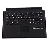 Pinhen Surface 3 Keyboard Wireless Bluetooth Keyboard Detachable Removable ABS Keyboard Case with Touch Pad for Microsoft Surface 3 (Surface 3 Black)