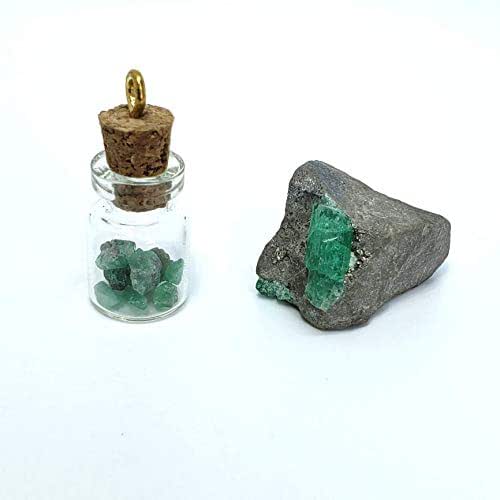 Amazon.com: PC#20 Raw Colombian Emerald. Fabulous Emerald in Calcite