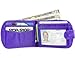 Big Skinny Women's Taxicat Bi-Fold Slim Wallet, Holds Up to 25 Cards, Purple