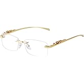 JUDOO Retro Rimless Rectangle Sunglasses for Men Women Trendy Frameless Tinted Lens Eyewear