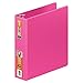 Wilson Jones Heavy Duty Round Ring Binder with Extra Durable Hinge, 2-Inch, Bright Pink (W364-44-212)
