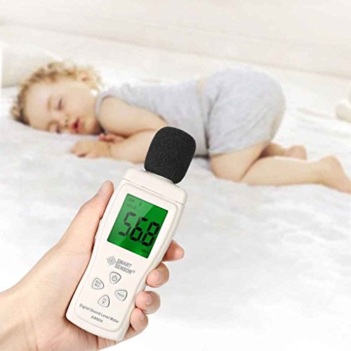Smart Sensor AS804 Digital Sound Level Meter 30dB-130dB Handheld LCD Noise Tester DB Decibel Level Meter Stevlogs - Thumbnail 2
