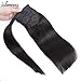 14 Inches Ponytail Hair Extensions Human Hair Piece for Women 1 Piece Hairpiece 60 Grams Wrap Around Ponytail Extensions Natural Black Color