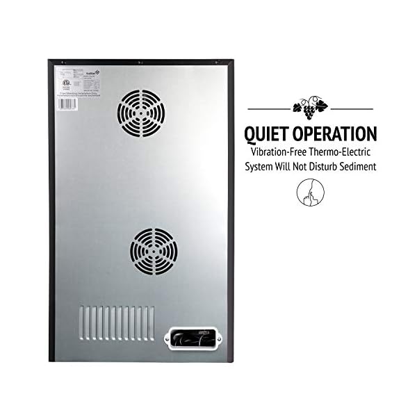 Ivation-Premium-Stainless-Steel-24-Bottle-Dual-Zone-Thermoelectric-Wine-CoolerChiller-Counter-Top-Red-White-Wine-Cellar-wDigital-Temperature-Freestanding-Refrigerator-Quiet-Operation-Fridge