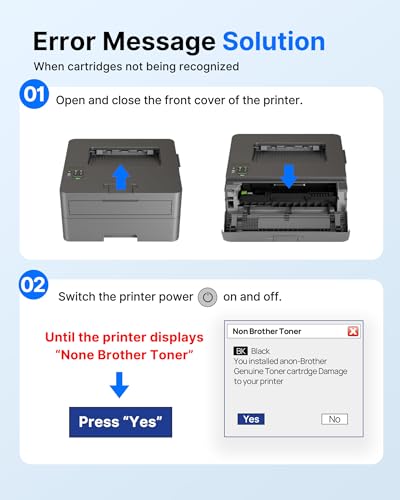 TN2510XL TN-2510XL HL-L2400DWE Toner Cartridge Compatible with Brother TN-2510 XL TN2510 XL for HL-L2400DWE DCP-L2620DW MFC-L2800DW MFC-L2827DW HL-L2445DW DCP-L2660DW MFC-L2860DW (Black 2 Pack