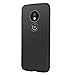 Moto G7 Play Case with [9H Tempered Glass Screen Protector], Sunnyw Flexible Soft Ultra-Thin Light TPU Rubber Shock Absorption Non-Slip Rugged Durable Armor Snugly Fit Case for Moto G7 Play (Black)