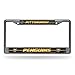 NHL Bling Chrome License Plate Frame with Glitter Accent