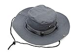 Keross Unisex Wide Brim Sun Hat Perfect for All Outdoor Activity UV Protection (grey)