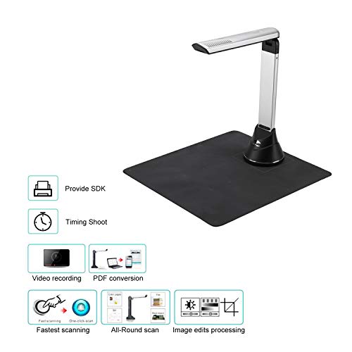 Eloam Document Scanner Camera with All Round High speed Scanning with HD CMOS and Video Recording for Office,School,Meeting,Classes, Labs - Thumbnail 4