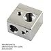 [Gulfcoast Robotics] 2 PCS MK10 Extruder Hotend Heater Block fits MP Maker Select Duplicator i3 3D Printer - Made by US company with quality and precision.