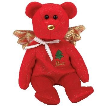 Ty Beanie Baby - Gift the Bear (Red Version) (Hallmark Gold Crown Exclusive) Christmas