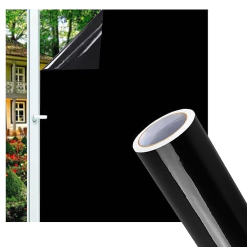 Adesivo Preto Blackout Impermeável Lavável Bloqueia Luz Janela Vidro Porta 2m x 60cm