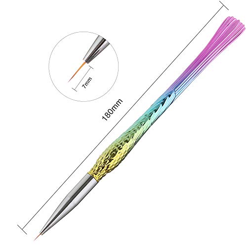 Redvive Top 3pcs Small Pen Hook Painting Line Nail Pens Pull Pen Paint