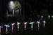 Dolucky 4-Piece Floral Landscape Accent Set - 16 Oversized Lily Blossom Decor with Multicolor LED Illumination for Patio, Lawn and Yard Enhancement. Weather-Resistant Auto-Glow Blossoms