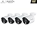 Night Owl Wired 5MP HD Indoor/Outdoor Add-on Cameras with Built-in Motion-Activated Spotlights, 100 ft. of Night Vision, 100° Wide Viewing Angle and L2 Color Boost® Technology (4-Pack)