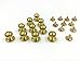 10-Pack 9mm Sam Browne Solid Brass Button Studs, Leather Craft Belt Chicago Screw Solid Brass Nail Stud Wallet DIY (9mm)