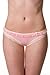 Velvet Kitten Delicate Pleasures Pink Mesh and Lace Trimmed Bikini Panty