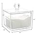 Choice Fun Square Acrylic Makeup Storage and Cotton Swab Holder with Lid
