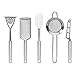 Best Choice Products 29-Piece Stainless Steel Kitchen Cookware Utensils Set w/Spatulas, Can and Bottle Openers, Measuring Cups, Whisk, Ladles, Tongs, Pizza Slicer, Grater, Strainer, Silver