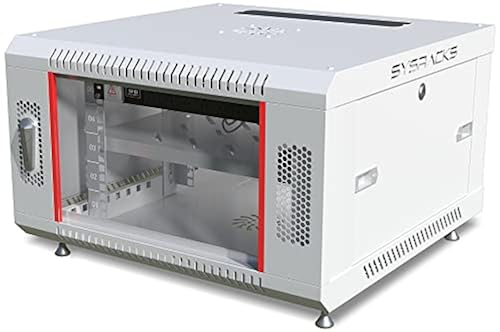 Sysracks 6U Wall Mount Gray IT Network Av Data Server Rack Cabinet ...