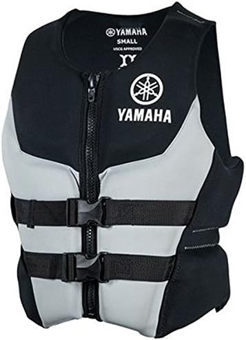 OEM Yamaha Men's Neoprene 2-Buckle PFD Life Vest Jacket GRAY SMALL