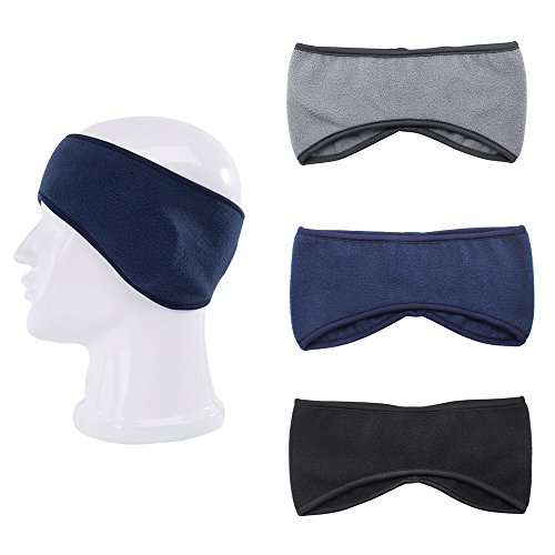 Homgaty 3 Pack Winter Headbands Fleece Ear Warmer for Men and Women Perfect For Sports,Ski,Running,Cycling - Thumbnail 5