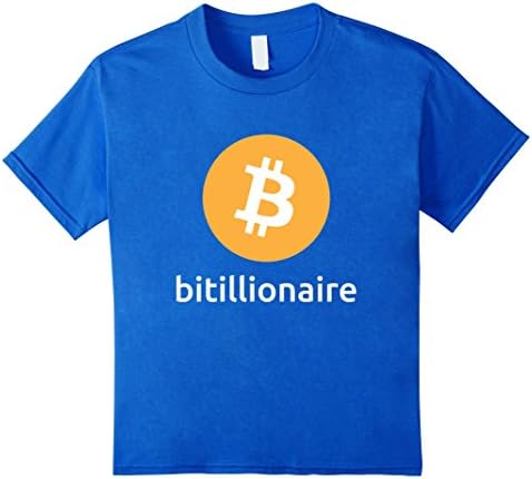 Kids Bitcoin Millionaire: Bitillionaire Cryptocurrency T Shirt 12 Royal Blue