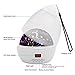 MOKOQI Star Light Rotating Projector, Night Lighting Star Moon Projection Lamp 4 LED Bulbs 4 Modes with Timer Auto Shut-Off & Hanging Strap for Kids Baby Bedroom (White)