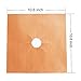 5-PACK Non-stick Stove Burner Covers - Adorrgon Reusable and Durable Copper Gas Range Protectors, Double Thickness, Cuttable, Dishwasher Safe, 10.6
