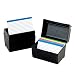 Oxford 01351 Plastic Index Card Flip Top File Box Holds 300 3 x 5 Cards, Matte Black (1 EA)