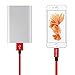 3Pcs 1M/2M/3M Extra Long Nylon braided Charging Cable Data & Sync Charging Cord 8-Pin Lightning to USB Charger Cable for iPhone6,6s, 6 Plus,6s Plus(RED)