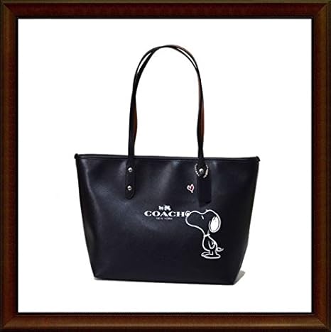 Amazon Co Jp 新品 Coach コーチ コーチ スヌーピー コラボ レザー トート バック ホビー 通販