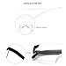 2Pcs Plastic Glasses 1.6X Magnifying Presbyopic Eyewear Makes Everything Bigger and Clearer