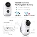 Outdoor Security Camera Wireless Battery Powered - 1080P WiFi Rechargeable Camera - Battery Operated Home Security Camera, Night Vision, PIR Motion Detection, 2-Way Audio, Local & Cloud Storage