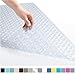 Gorilla Grip Original Patented Bath, Shower, Tub Mat, 35x16, Machine Washable, Antibacterial, BPA, Latex, Phthalate Free, Bathtub Mats with Drain Holes, Suction Cups, XL Size Bathroom Mats, Clear primary