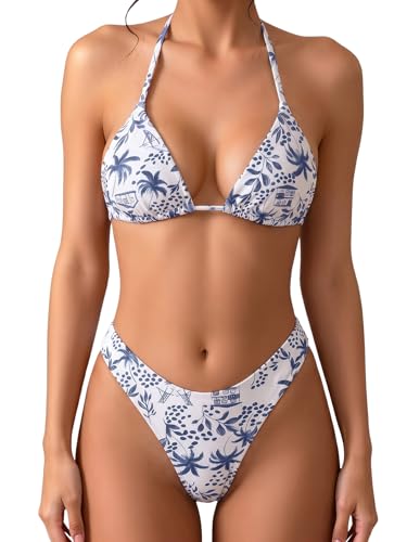 MakeMeChic Polka Dots Bikini Sets for Women Cute Swimsuit Bathing Suit at Amazon