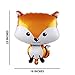 animal balloons set of 4 fox, squirrel, hedgehog, raccoon party decorations for woodland-themed baby shower or birthday