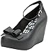 mel Dreamed by melissa Women's Toffee Apple II Wedge Pump,Black,6 M US