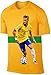 Neymar Jersey Style T-shirt Kids Neymar Jr Jersey Brazil T-shirt Gift Set Youth Sizes ✓ Premium Quality ✓ ✓ Soccer Backpack Gift Packaging (YL 10-13 Years Old, Neymar)