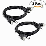TESmart 2 Pcs 5ft Standard Twin Cable HDMI + USB KVM Cable USB Type A to USB Type B (2 Pcs/Lot USB + HDMI Cables)