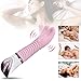 Tongue Vibrator Clitoris Stimulation -Feelingirl G-Spot 10 Vibration Modes Soft Dildo Vibrators USB Rechargeable, Adult Sex Toys for Couples & Women (Pink)